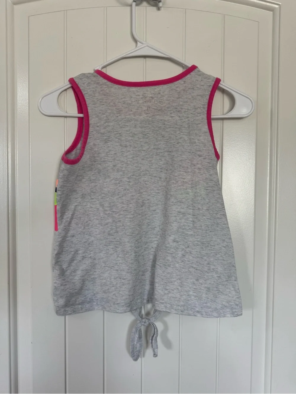Justice Girls 10 M Tropical Palm Tree Surf Tie Front Tank Top